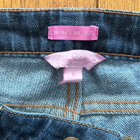 Lilly Pulitzer Main Line Fit Jeans - 2 - Picture 2 of 3